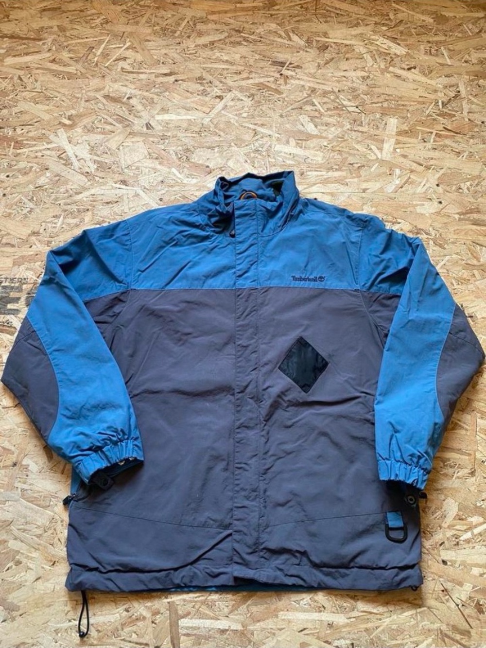 Timberland Blue and Gray Men's Rain Jacket